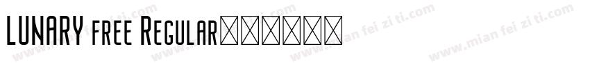 LUNARY free Regular字体转换